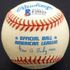 Gus Zernial Autographed Official AL Baseball Philadelphia A's "1949-59" Beckett BAS #F29523