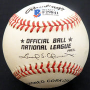 Steve Ridzik Autographed Official NL Baseball Philadelphia Phillies Beckett BAS #F29841