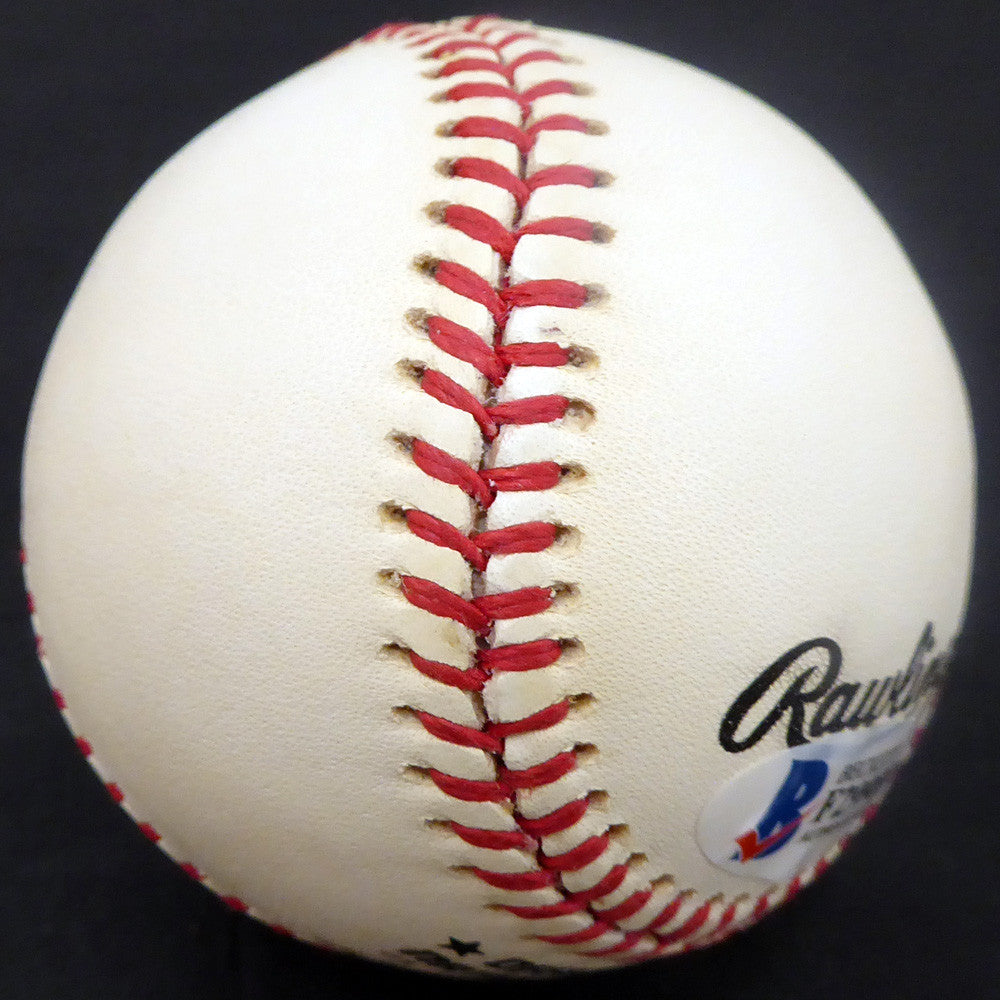 Bobby Morgan Autographed Official NL Baseball Brooklyn Dodgers Beckett BAS #F29989
