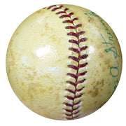 Amos Strunk Autographed Official AL Harridge Baseball Philadelphia Oakland A's "Athletics 1910-1917" Vintage Beckett BAS #B26660
