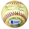 Forest "Woody" Jensen Autographed Official NL Giles Baseball Pittsburgh Pirates Vintage Beckett BAS #B26659