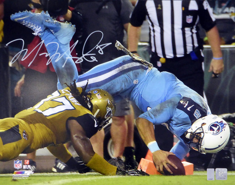 Marcus Mariota Autographed 16x20 Photo Tennessee Titans MM Holo Stock #117278