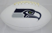 Unsigned Seattle Seahawks White Logo Football Stock #105665