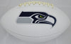Unsigned Seattle Seahawks White Logo Football Stock #105665