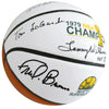 1978-79 NBA Champions Seattle Supersonics Multi Signed Autographed Basketball With 9 Signatures Including Fred Brown & Lenny Wilkens "HOF 89, 98, 10" MCS Holo Stock #145852