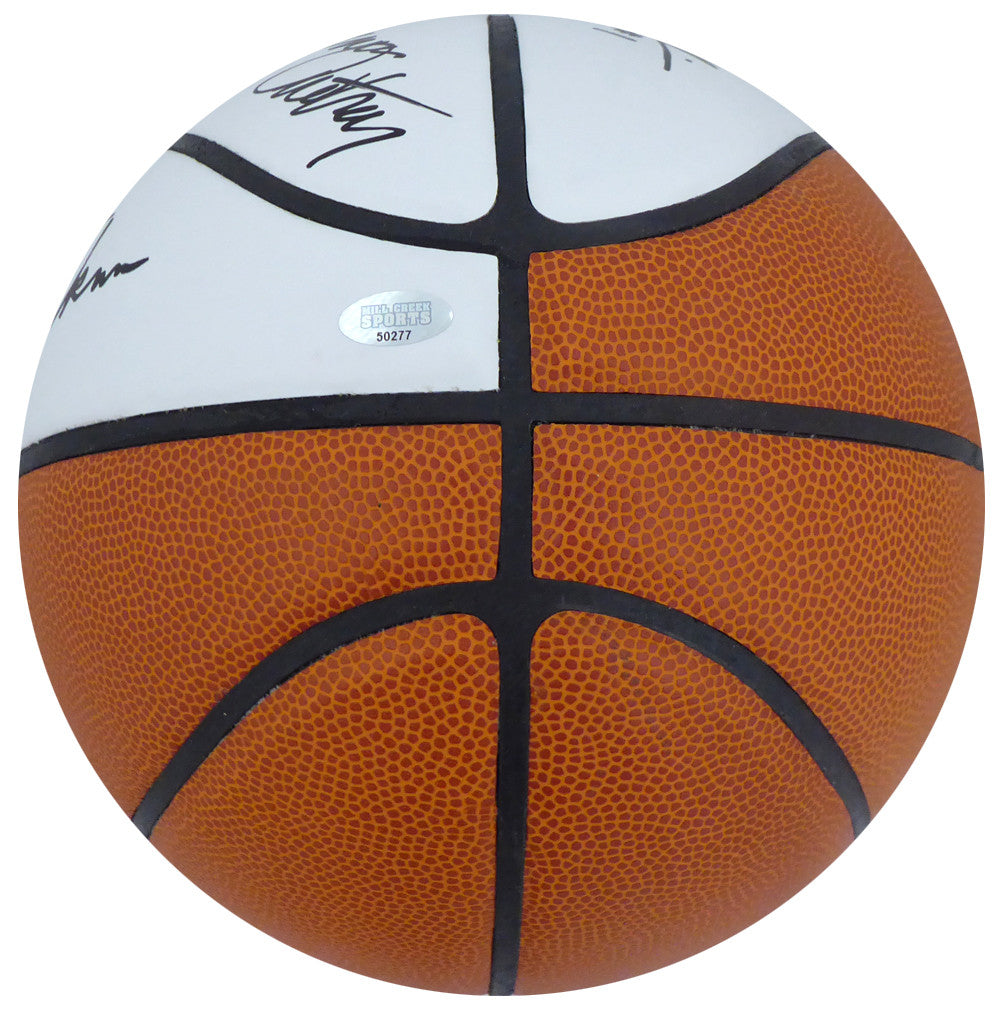 1978-79 NBA Champions Seattle Supersonics Multi Signed Autographed Basketball With 9 Signatures Including Fred Brown & Lenny Wilkens "HOF 89, 98, 10" MCS Holo Stock #145852