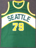 1978-79 NBA Champions Seattle Supersonics Multi Signed Autographed Green Jersey With 9 Signatures Including Fred Brown & Lenny Wilkens MCS Holo Stock #145849