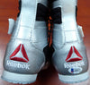 Floyd Mayweather Jr. Autographed Reebok Silver Boxing Shoes Beckett BAS Stock #121801