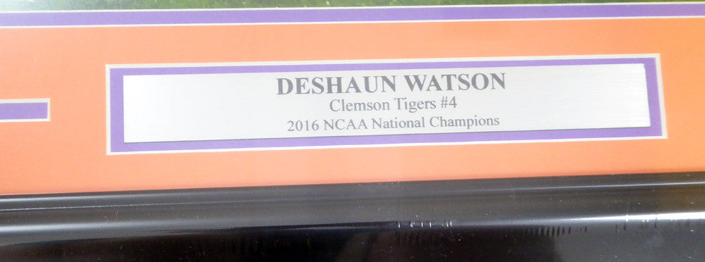 Deshaun Watson Autographed Framed 16x20 Photo Clemson Tigers Beckett BAS Stock #123721