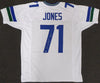 Seattle Seahawks Walter Jones Autographed White Jersey "HOF '14" MCS Holo Stock #157868