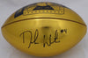 Deshaun Watson Autographed Wilson Gold Limited Edition Clemson Tigers National Champions Football (Smudged) Beckett BAS #I41472