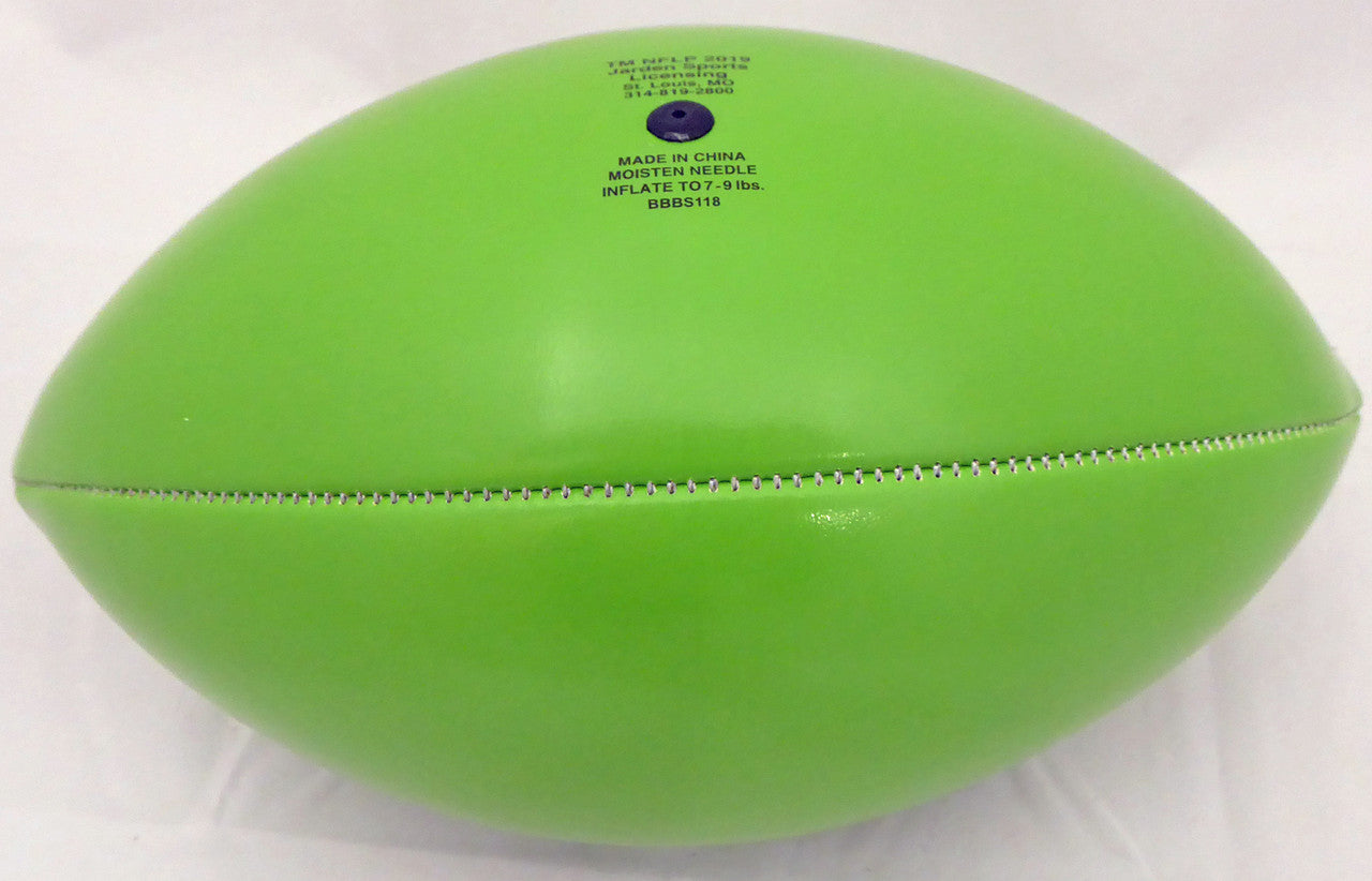 Unsigned Seattle Seahawks Green Logo Football Stock #160613