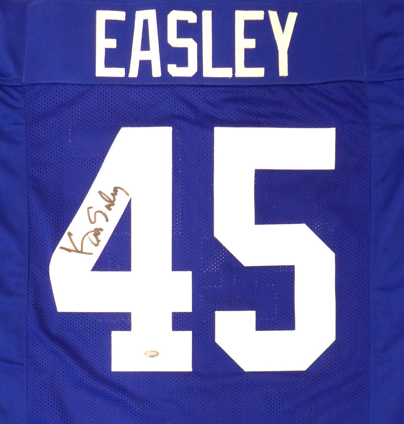 Seattle Seahawks Kenny Easley Autographed Framed Blue Jersey MCS Holo Stock #177855