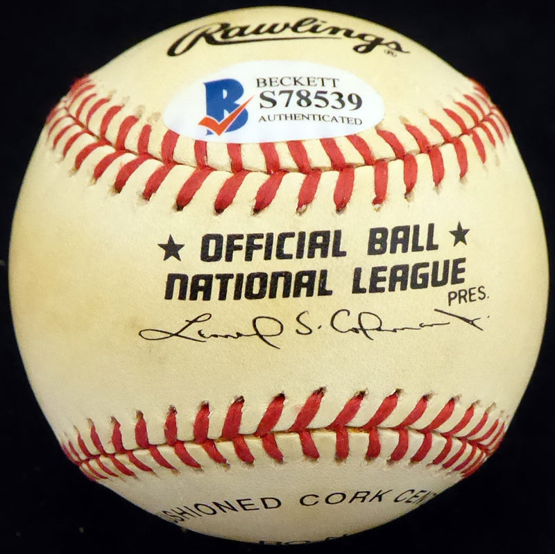 Daryle Ward Autographed Official NL Baseball Chicago Cubs, Houston Astros Beckett BAS #S78539