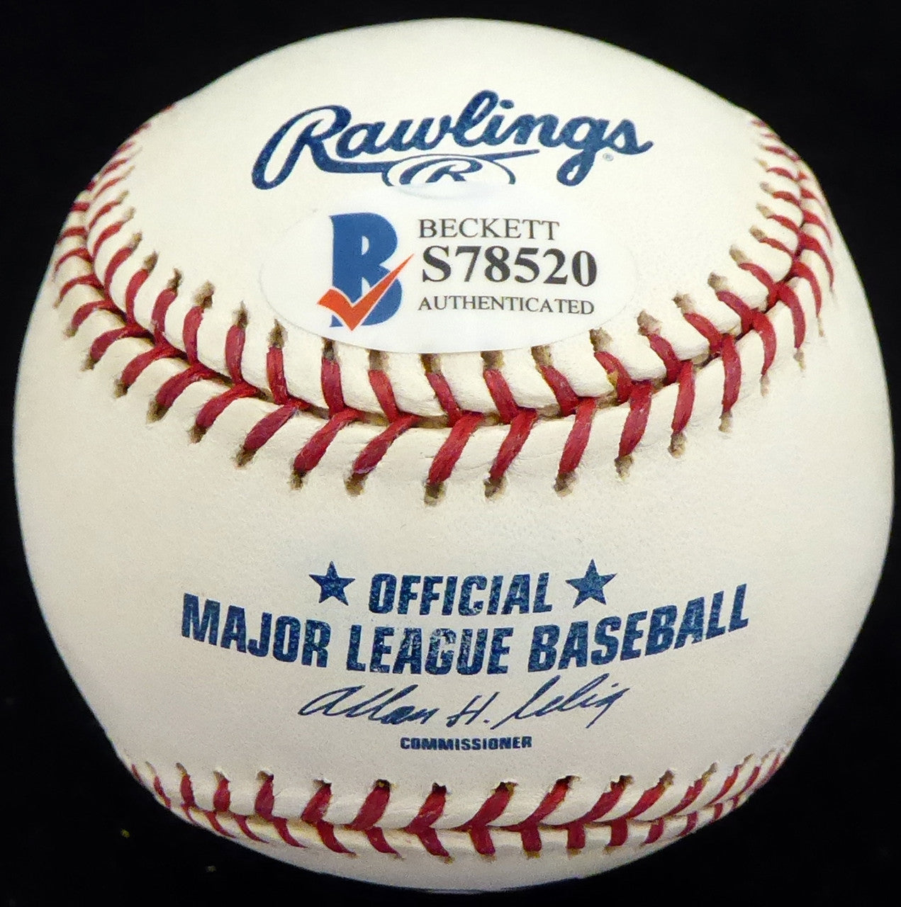 Mike Squires Autographed Official MLB Baseball Chicago White Sox Beckett BAS #S78520