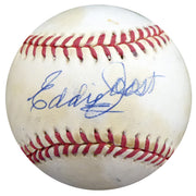 Eddie Joost Autographed Official AL Baseball Cincinnati Reds, Boston Braves Beckett BAS #S78425
