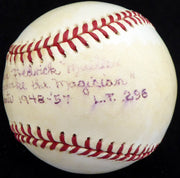 Don Mueller Autographed Official NL Baseball New York Giants "Full Name "Mandrake the Magician" NY Giants 1948-57 L.T. .296" Beckett BAS #S78460