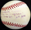 Don Mueller Autographed Official NL Baseball New York Giants "Full Name "Mandrake the Magician" NY Giants 1948-57 L.T. .296" Beckett BAS #S78460