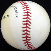 Don Mueller Autographed Official NL Baseball New York Giants "Full Name "Mandrake the Magician" NY Giants 1948-57 L.T. .296" Beckett BAS #S78460