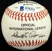 Daryl Irvine Autographed International League Baseball Boston Red Sox Beckett BAS #S78435