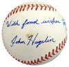 John Hagelin Autographed Official AL Baseball Presidential Candidate Beckett BAS #S78780