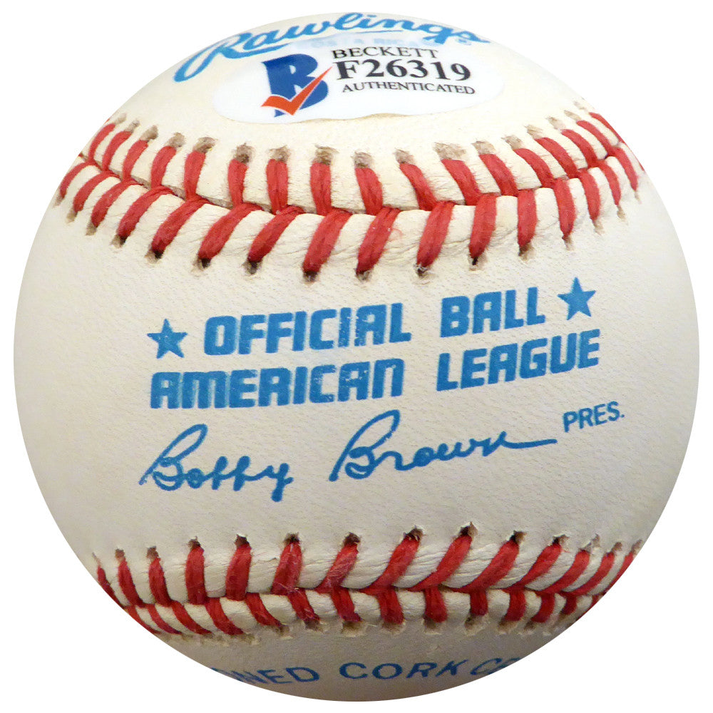 Jack Cullen Autographed Official AL Baseball New York Yankees Beckett BAS #F26319