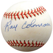 Ray Coleman Autographed Official AL Baseball St. Louis Browns, Chicago White Sox Beckett BAS #F26438