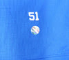 Unsigned Ichiro Suzuki Seattle Mariners Blue Short Sleeve Game Used Under Shirt IS Holo Stock #175769
