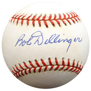 Bob Dillinger Autographed Official NL Baseball St. Louis Browns Beckett BAS #F26634