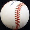 Bob Dillinger Autographed Official NL Baseball St. Louis Browns Beckett BAS #F26634