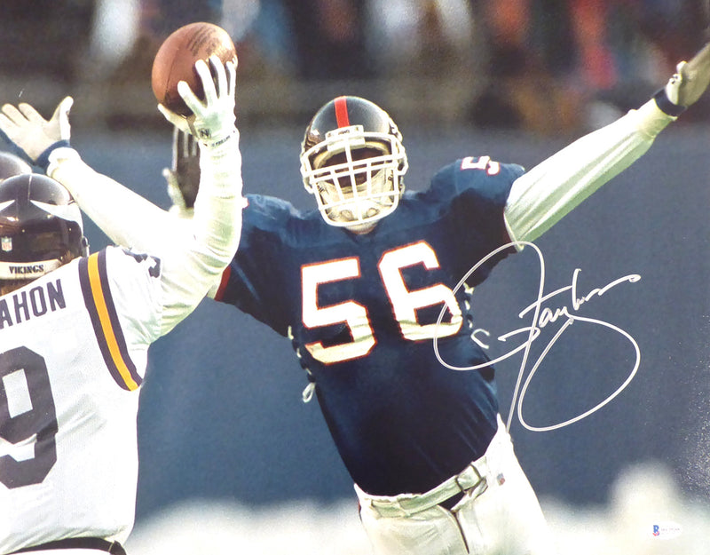 Lawrence Taylor Autographed 16x20 Photo New York Giants Beckett BAS Stock #177682