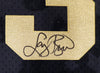 Boston Celtics Larry Bird Autographed Black Mitchell & Ness Gold Toile Swingman Jersey Size XXL Beckett BAS Stock #177717
