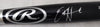 Ed Howard Autographed Black Rawlings Baseball Bat Chicago Cubs In Silver Beckett BAS Stock #179025