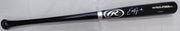Ed Howard Autographed Black Rawlings Baseball Bat Chicago Cubs In White Beckett BAS Stock #179026