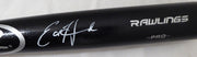 Ed Howard Autographed Black Rawlings Baseball Bat Chicago Cubs In White Beckett BAS Stock #179026