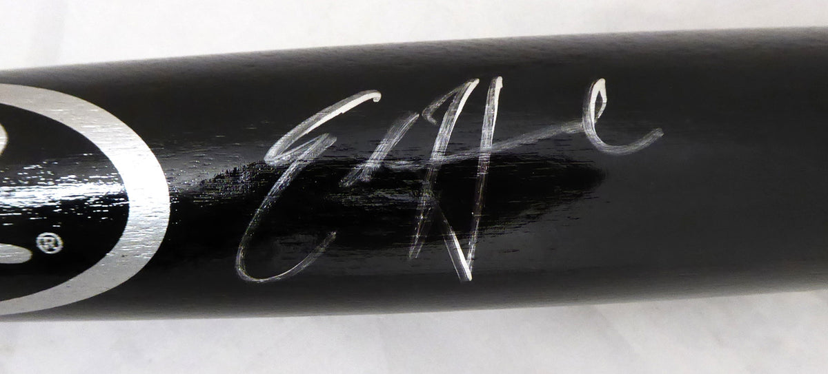 Ed Howard Autographed Rawlings Bat Chicago Cubs (Light Signature) Beckett BAS #R45862