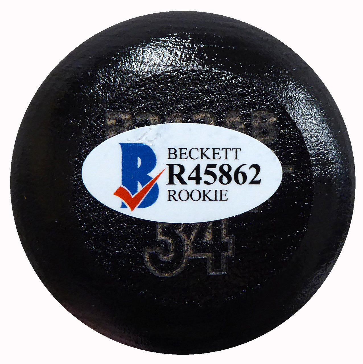Ed Howard Autographed Rawlings Bat Chicago Cubs (Light Signature) Beckett BAS #R45862