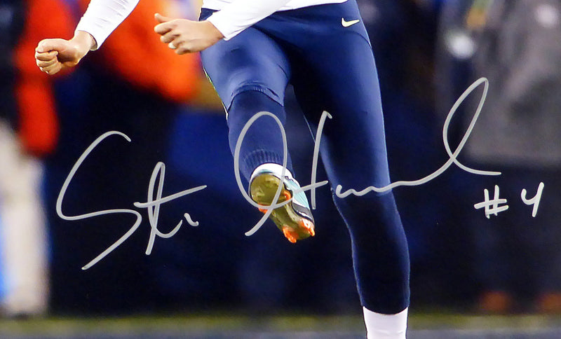 Steven Hauschka Autographed 16x20 Photo Seattle Seahawks Super Bowl MCS Holo Stock #98219