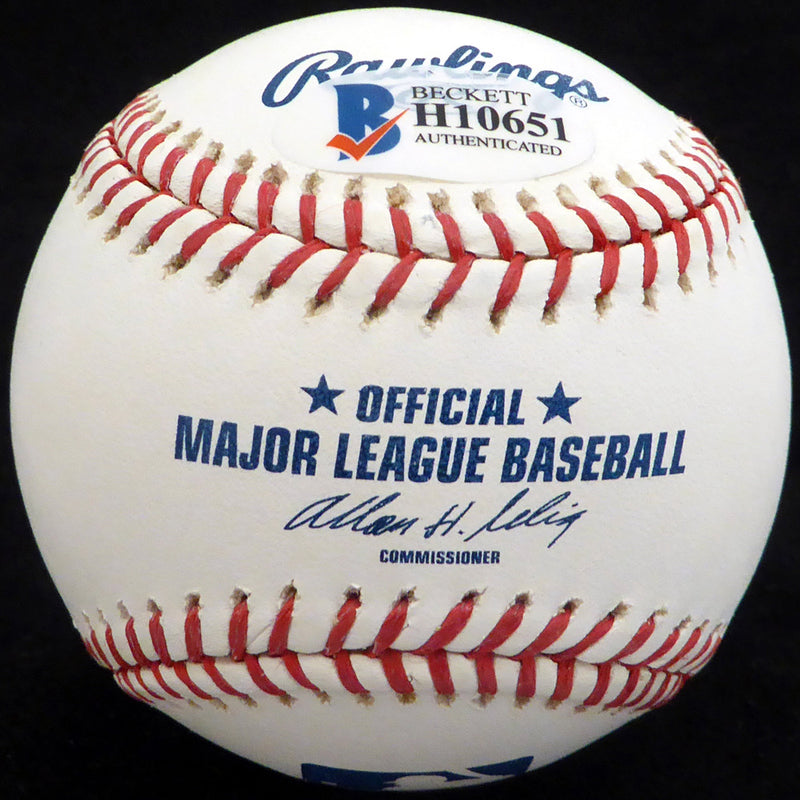 Greg Halman Autographed Official MLB Baseball Seattle Mariners Beckett BAS #H10651
