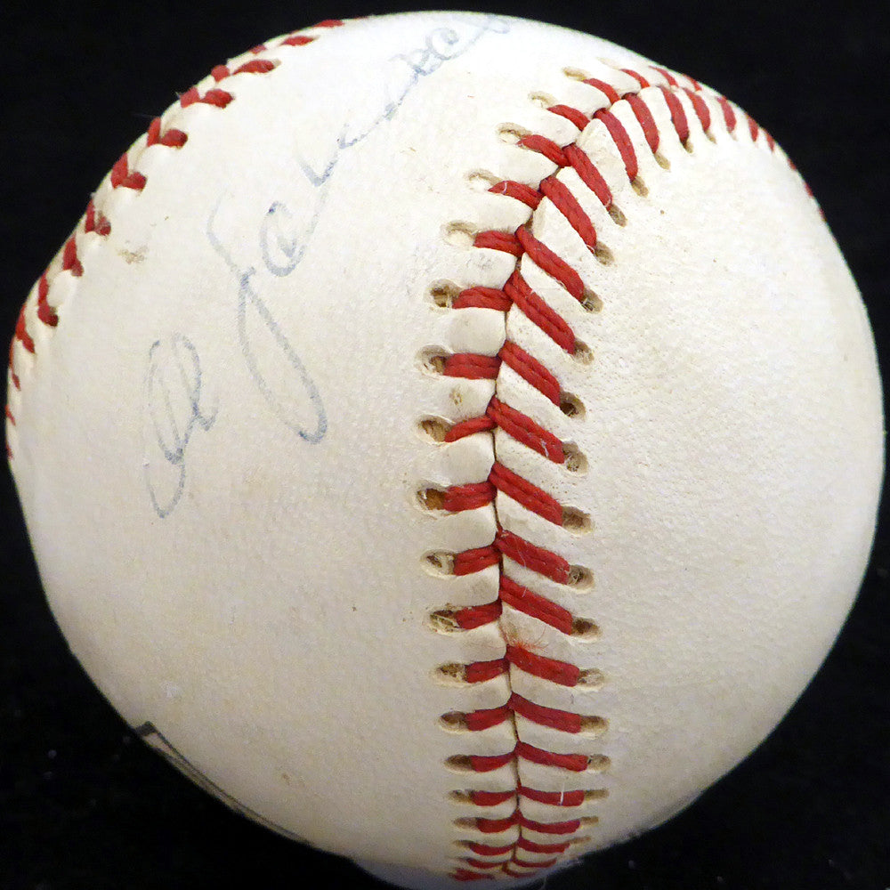 Al Schacht Autographed Official League Baseball Clown Prince Of Baseball Beckett BAS #H10687