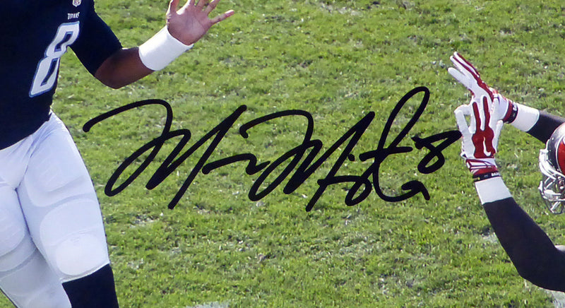 Marcus Mariota Autographed 16x20 Photo Tennessee Titans First Game MM Holo Stock #94939