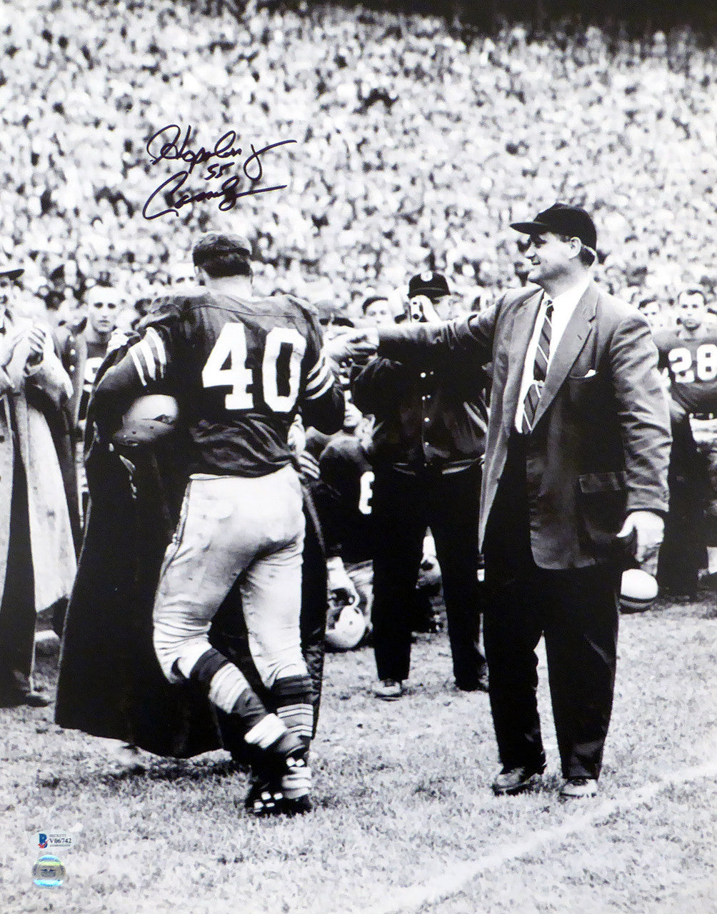 Howard "Hopalong" Cassidy Autographed 16x20 Photo Ohio State Buckeyes Beckett BAS #V06742