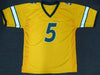 North Dakota State Bison Trey Lance Autographed Yellow Jersey Beckett BAS Stock #187728