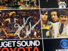 1978-79 NBA Champions Seattle Supersonics Autographed 17x22 Poster Photo With 9 Total Signatures Including Fred Brown & Lenny Wilkens MCS Holo #51051