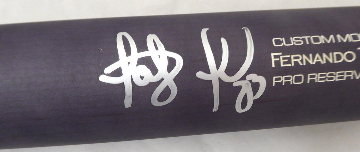 Fernando Tatis Jr. Autographed Matte Black Victus Game Model Bat San Diego Padres Beckett BAS Stock #189446