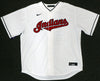 Cleveland Indians Shane Bieber Autographed White Nike Jersey Size XL "Go Tribe" Beckett BAS Stock #190030