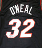 Miami Heat Shaquille Shaq O'Neal Autographed Black Jersey On 3 Beckett BAS Stock #191015