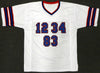 Buffalo Bills Team Greats Autographed White Jersey With 3 Signatures Including Jim Kelly, Thurman Thomas & Andre Reed Beckett BAS Stock #191973