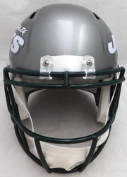 Joe Namath Autographed New York Jets Full Size Flash Speed Replica Helmet Beckett BAS QR #WI75062
