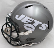 Joe Namath Autographed New York Jets Full Size Flash Speed Replica Helmet Beckett BAS QR #WI75062